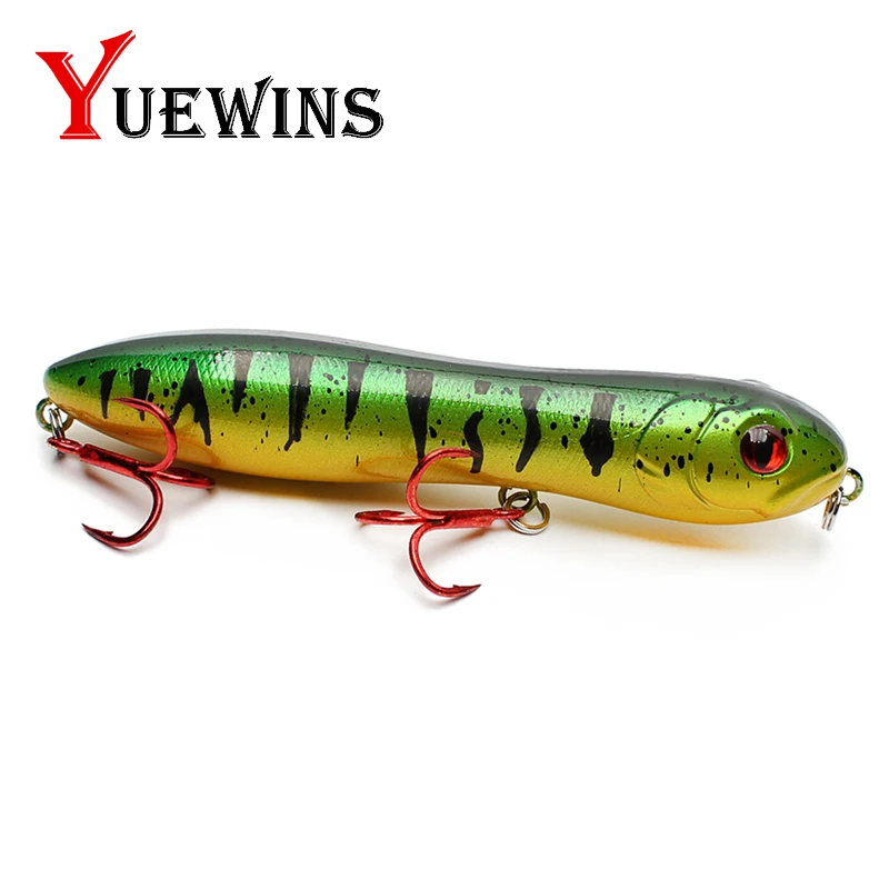 

1Pcs Pencil Fishing Lure Wobbler Floating Lures Topwater isca artificial 10.5cm 16.2g Snake Head Bass Pike Bait Fishing TP1109