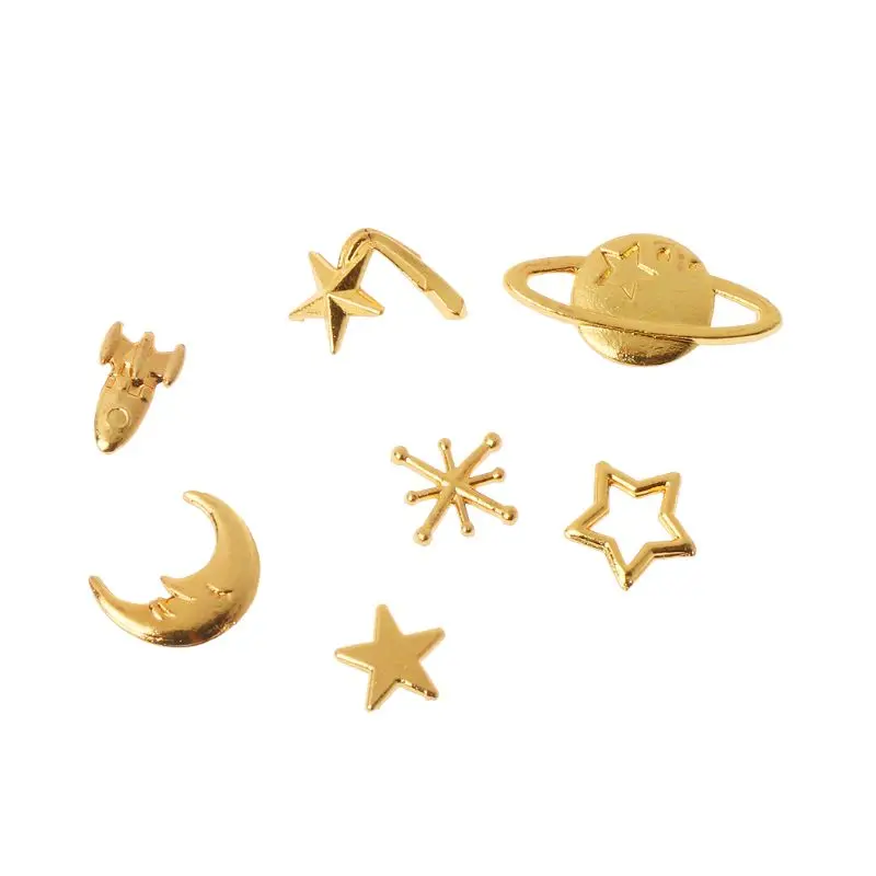 

Jewelry Bezel Setting Cabochon Setting 7Pcs Bezel Charm Starry Sky Universe Epoxy Resin Fillers Open Bezel Charm Jewelry Making