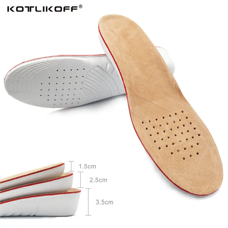 KOTLIKOFF Height increase Elevator insoles pads Soles for shoes Men
