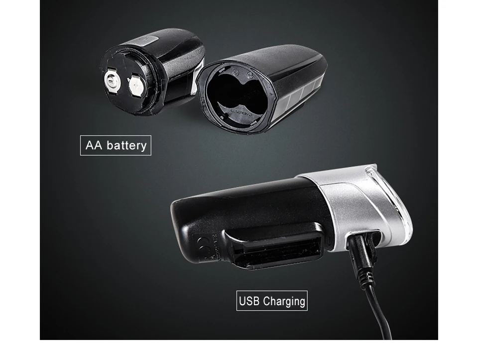 Discount 2017 New Bicycle Lamp Bike MTB Road Usb Chargeable Led Front Light Set Handlebar Headlight Highlight Warning 6