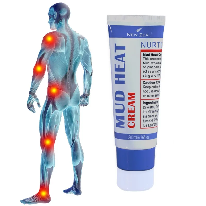NewZealand Rotorua Mud Heat Cream Green Lipped Mussel Massage Gel for Joint Back Shoulders Pain