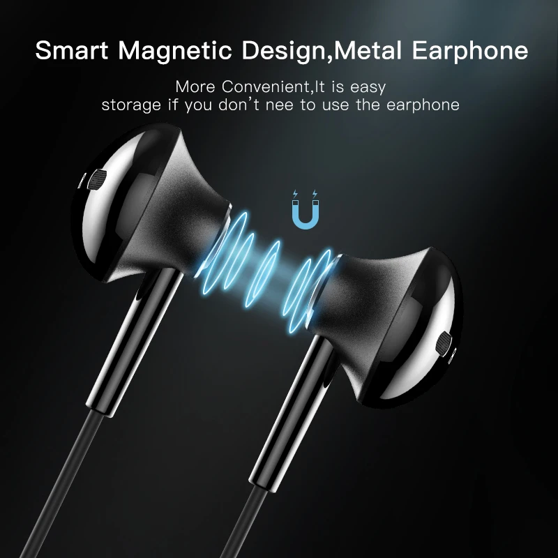  ACCEZZ 2 in 1 New In ear Earphone For iPhone 7 8 Plus X Xr Xs Stereo Wired Earphones Magnetic Charging Listening Sports Earbuds