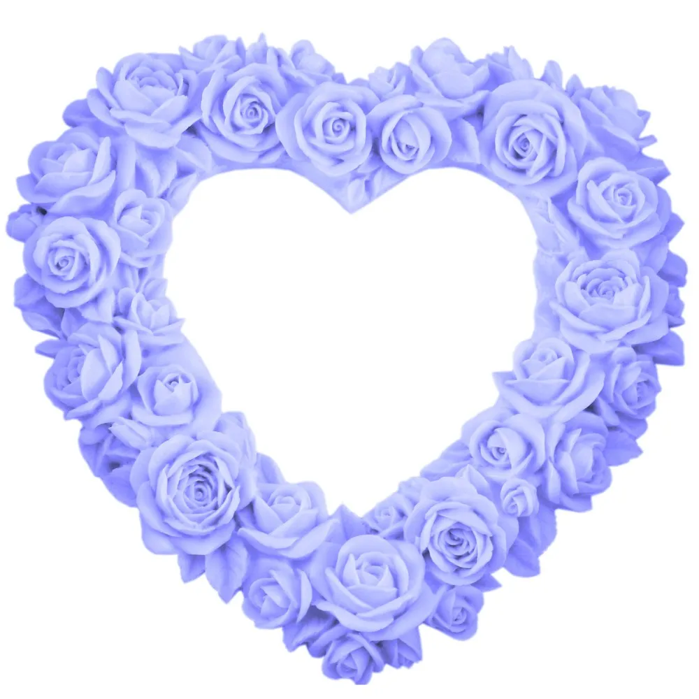 

Eco-friendly Large Size Heart Rose Flower Silicone Cake Mold Wedding Fondant Cake Decorating Tools Gumpaste Chocolate Moulds