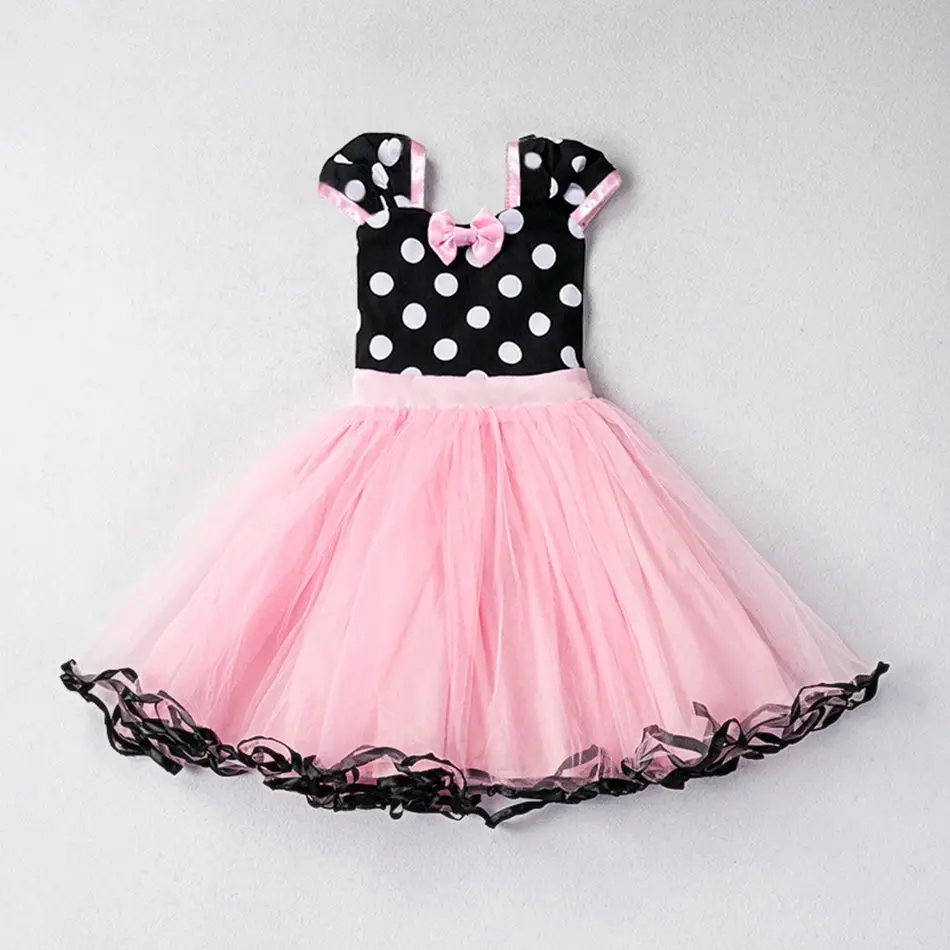 Meninas do Bebê Vestido de Minnie Festa de Aniversário Roupas de Balé Vestidos de Verão Mickey Crianças Mini Mouse Traje Crianças da Criança Princesa 9 Cheap Vestidos