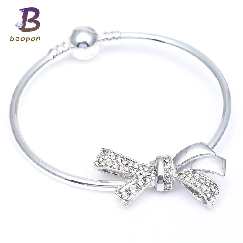 

BAOPON Newest Arrival Ornate Bowknot Beads Brand Bracelet With Nice Charm Bracelets & Bangles for Women Jewelry Accessories