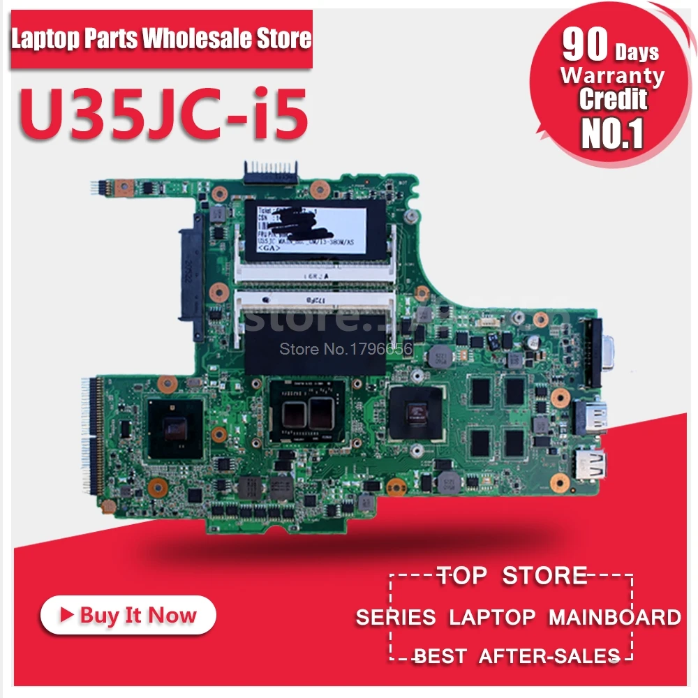  Main Board For ASUS U35J U35JC i5 Laptop Motherboard System Board Mainboard Card Logic Board Tested