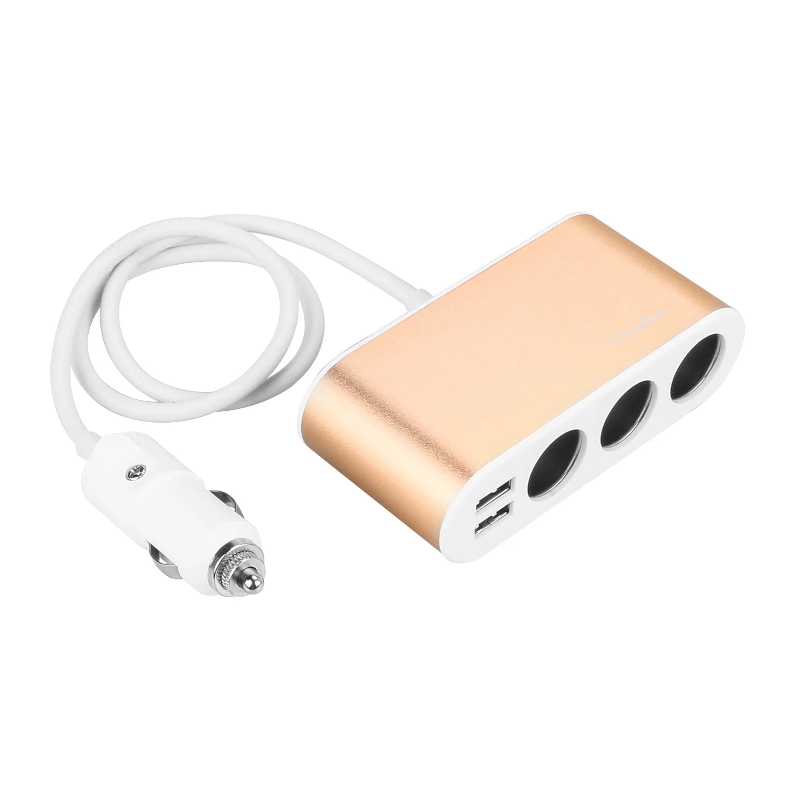 Auto Universal 120W 3 Socket Ports Cigarette Lighter Power Adapter 12V