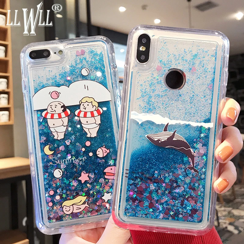 Блестящий Жидкий чехол для Samsung Galaxy A50 A30 A40 A40S A20 A20E A10 A60 A70 с единорогом |