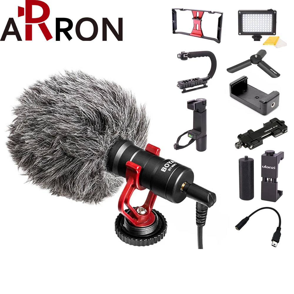 

New BOYA BY-MM1 Compact On-Camera Video Microphone Youtube Vlogging Recording Mic For IPhone Nikon Canon DSLR Camera Camcorder