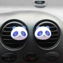 2 шт./компл. автомобиля автомобильного воздуховыпускного отверстия с милой пандой; ароматизатор освежитель воздуха для авто выходное отверстие декоративный аромат отделка орнамент аксессуар подарки