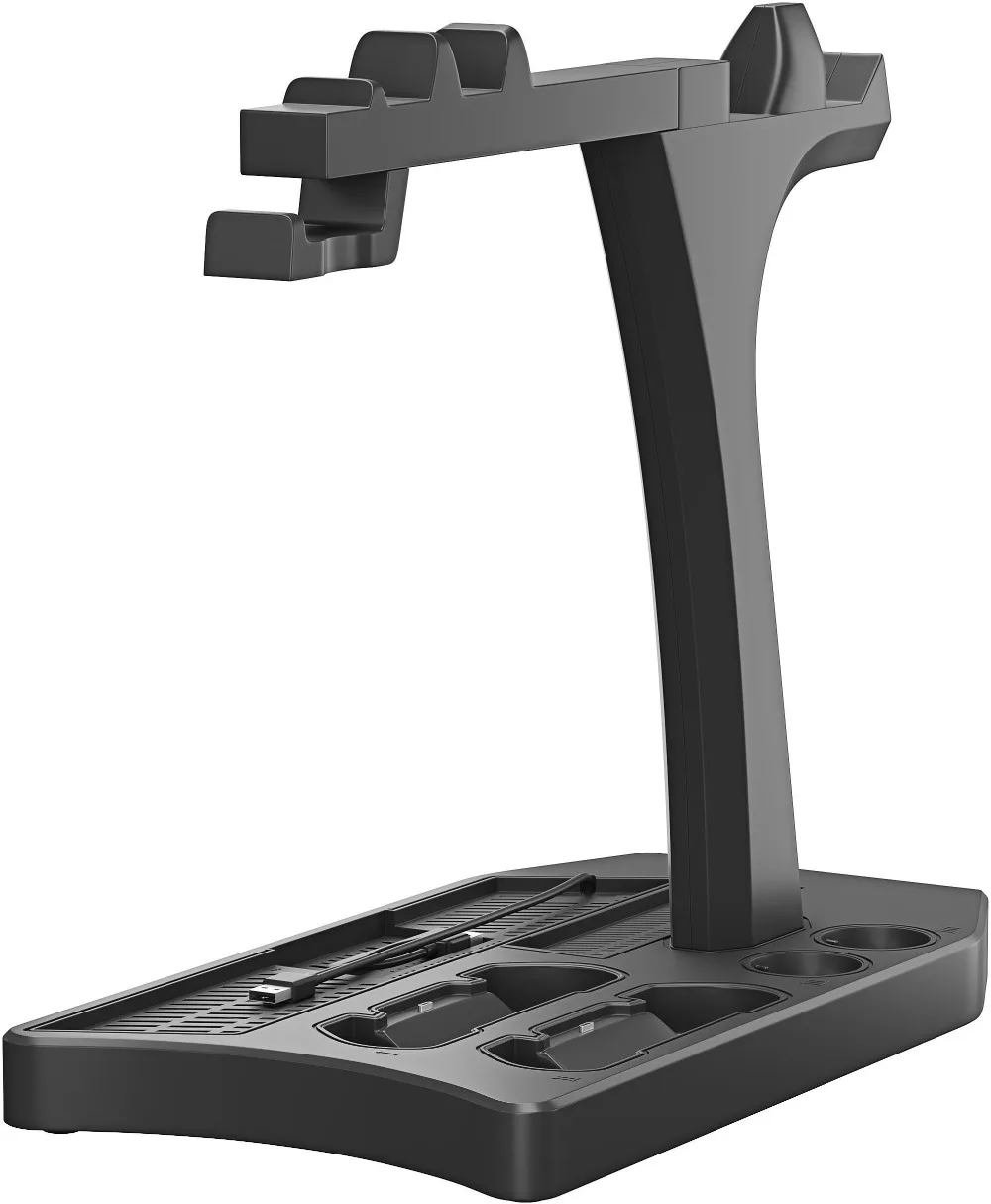 Tanie PSVR PS4 Pro Slim stojak do ładowania prezentacja na PS4 VR Playstation 4 pionowy stojak, wentylator, chłodnica, ładowarka do pada HUB