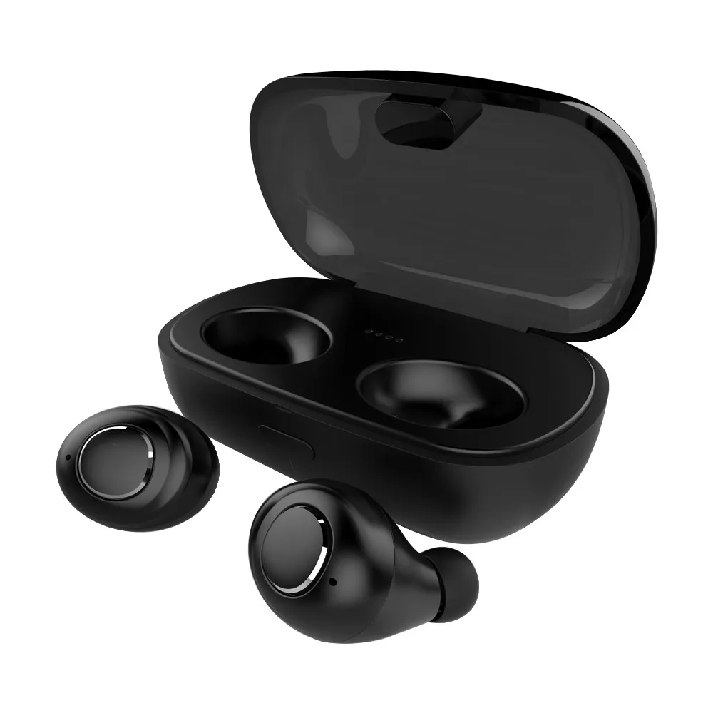 

2019 New 5.0-Chip TWS Bluetooth earbuds provides Waterproof Wireless Bluetooth In-ear Earphones with Microphone Charging Box