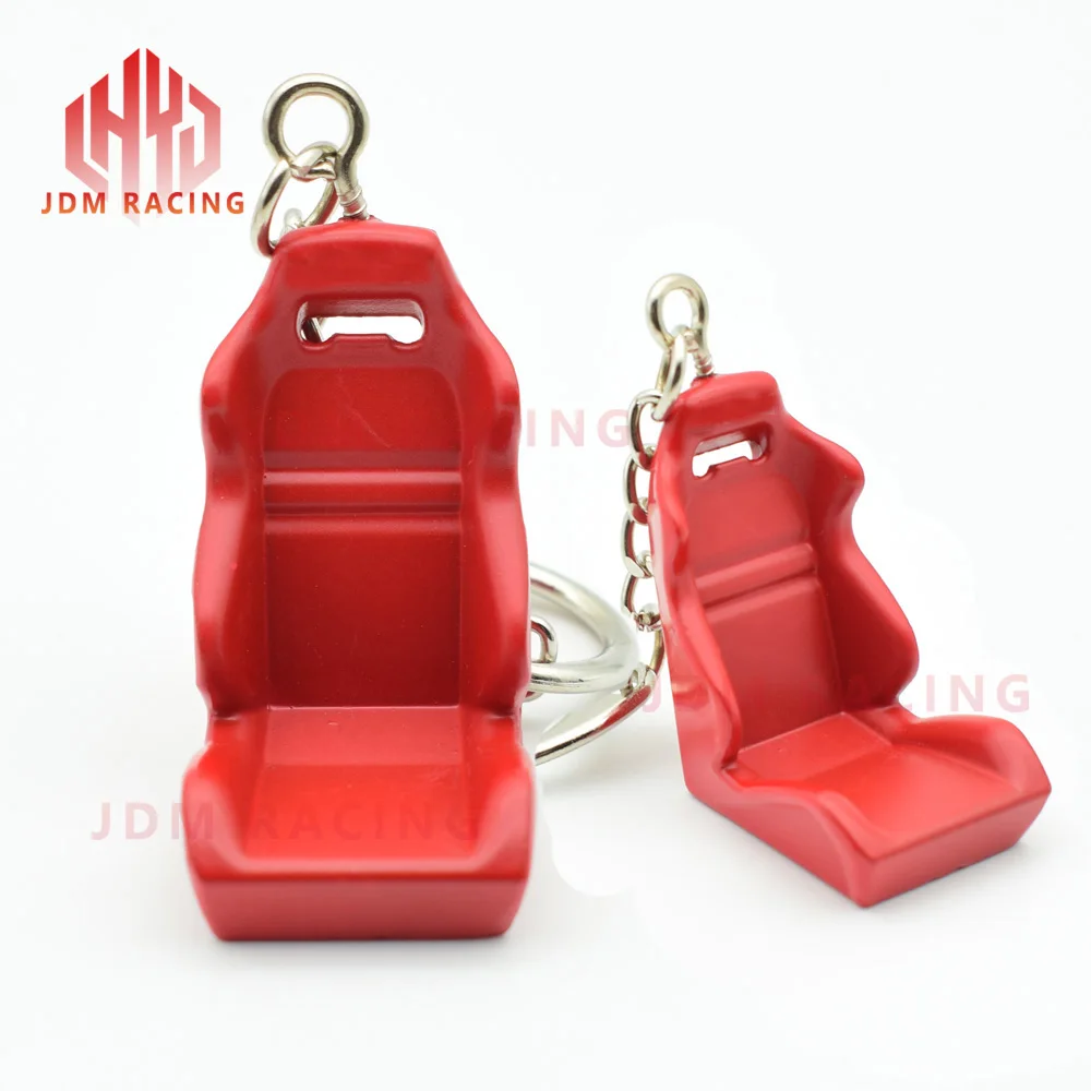 Горячая креативная Автомобильная металлическая мини-сиденье брелок для ключей гоночный стул для вождения металлический брелок для ключей подгоняемый подарок автомобиль