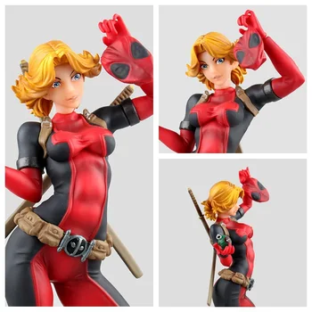 

Huong Movie Figure 24 CM X-men Lady Deadpool Bishoujo Statue Doll PVC Action Figure Collectible Model Toy