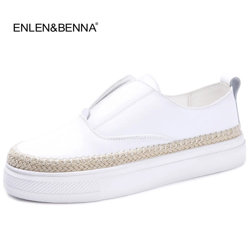 

New 2016 Autumn Casual Flats Shoes Women Round Toe Ladies Slip On Moccasins Pregnant Creepers Genuine Leather Espadrilles Shoes