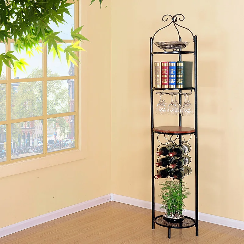 Wrought Iron Storage Shelf Bookcase Wine Bottle Rack Umbrella Wrought Iron Storage Shelf Bookcase Wine Bottle Rack Umbrella Stand Jiaojia Corner In Swivel Plates From Home Improvement On