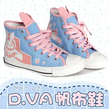 Game OW d.va over and watch D.VA/ Tracer/Mercy Cosplay Boots Flat Heel Custom Shoes Size 36-39 in stock free shipping