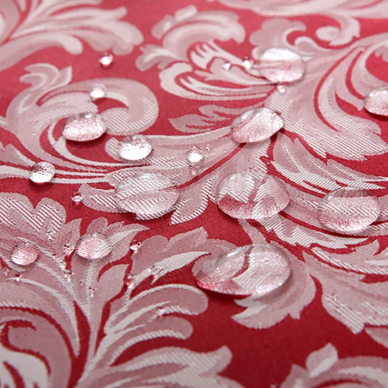  UFRIDAY Modern Christmas Tablecloth Waterproof Thick Table Cloth Red Jacquard Wedding Table Cover H