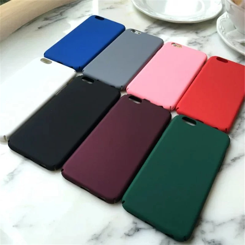 

Pink luxury For iphone 6 case plastic Blue Hard Back cover Case for iphone 6 6s plus black 5 5s se Phone Case free shipping