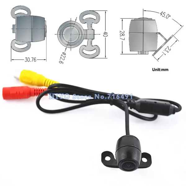 

Universal Car Rear view Parking Assistance Camera HD Color Night Version Reverse Drive CMOS Camera with 170'' Wide view Angle