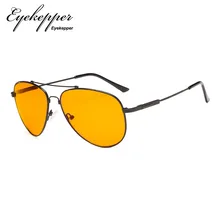 DS1804 Eyekepper синие блокирующие очки для сна-Ночные очки-Специальные Оранжевые тонированные очки в оправе с эффектом памяти для мужчин