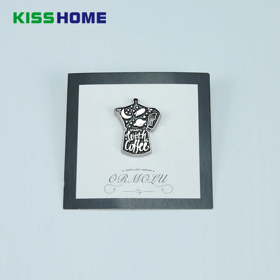 

Starry Sky Coffee Moka Pot Brooch Cufflinks Coffee Accessories Beautiful Mysterious Barista Cafe Lover Exclusive Logo