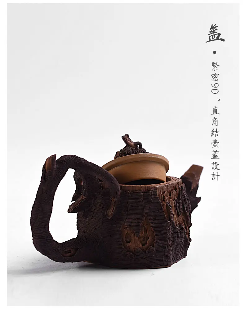 Китайский чайный набор, старый фиолетовый глиняный горшок, подлинные чашки, чайник, подарок, набор на заказ, ручная лягушка, керамика, Бамбуковая секция, пень, чайник zisha