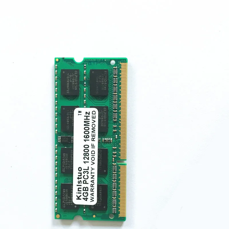 Память для ноутбука DDR3 PC3L ram SoDimm 4 Гб DDR3 PC3-10600 1333 МГц 1600-12800 1066-8500 204 Pin 4G модуль памяти