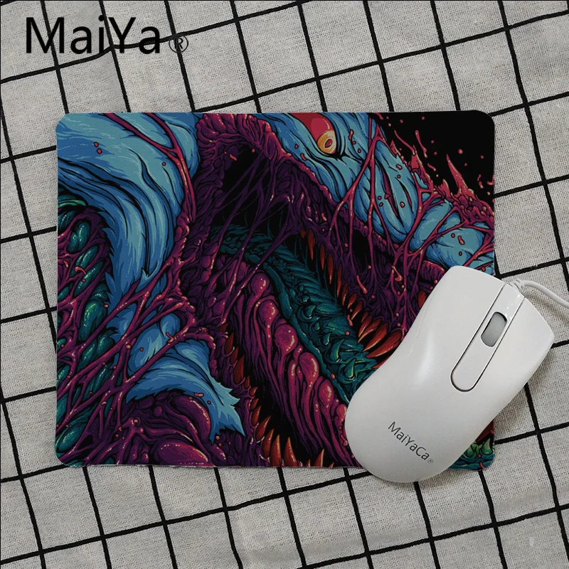 No Lock Edge25x29cm Maiya Высокое качество большое чудовище csgo противоскользящие прочные силиконовые компьютерные коврики Лидер продаж подставка под руку мышь - Цвет: No Lock Edge25x29cm
