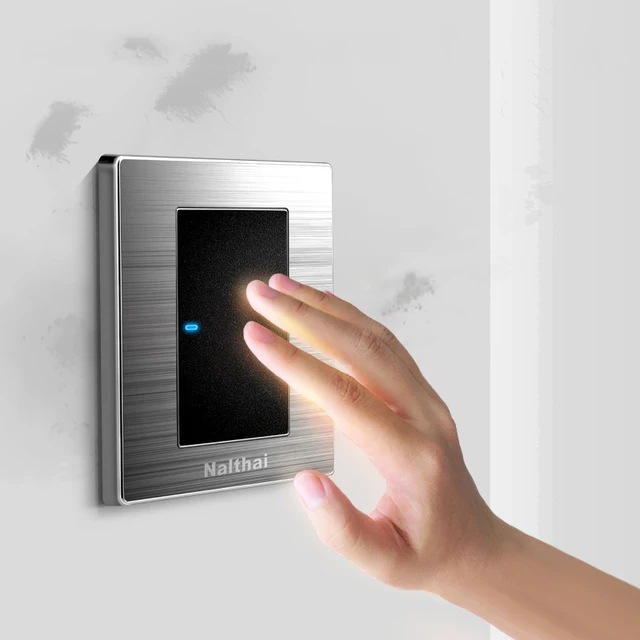 1 Gang Way Luxury Led Light Switch Push On Wall Switches 10a 1 Gang Way Luxury Led Light Switch Push On Wall Switches 10a Ac 110
