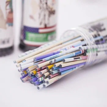 

20 Pcs/Lot 0.38mm Creative colourful pole Gel ink refill universal Neutral refill signature school office carbon pen refill