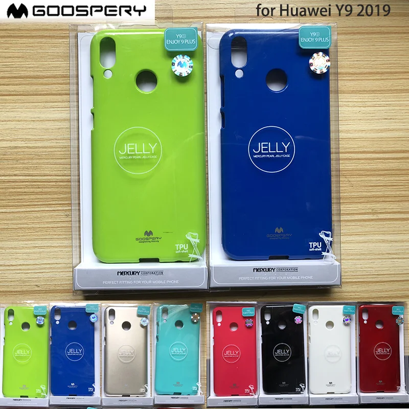 

Original Mercury Goospery Colorful Pearl Jelly TPU Cover Bumper Phone Case for Huawei Y9 2019