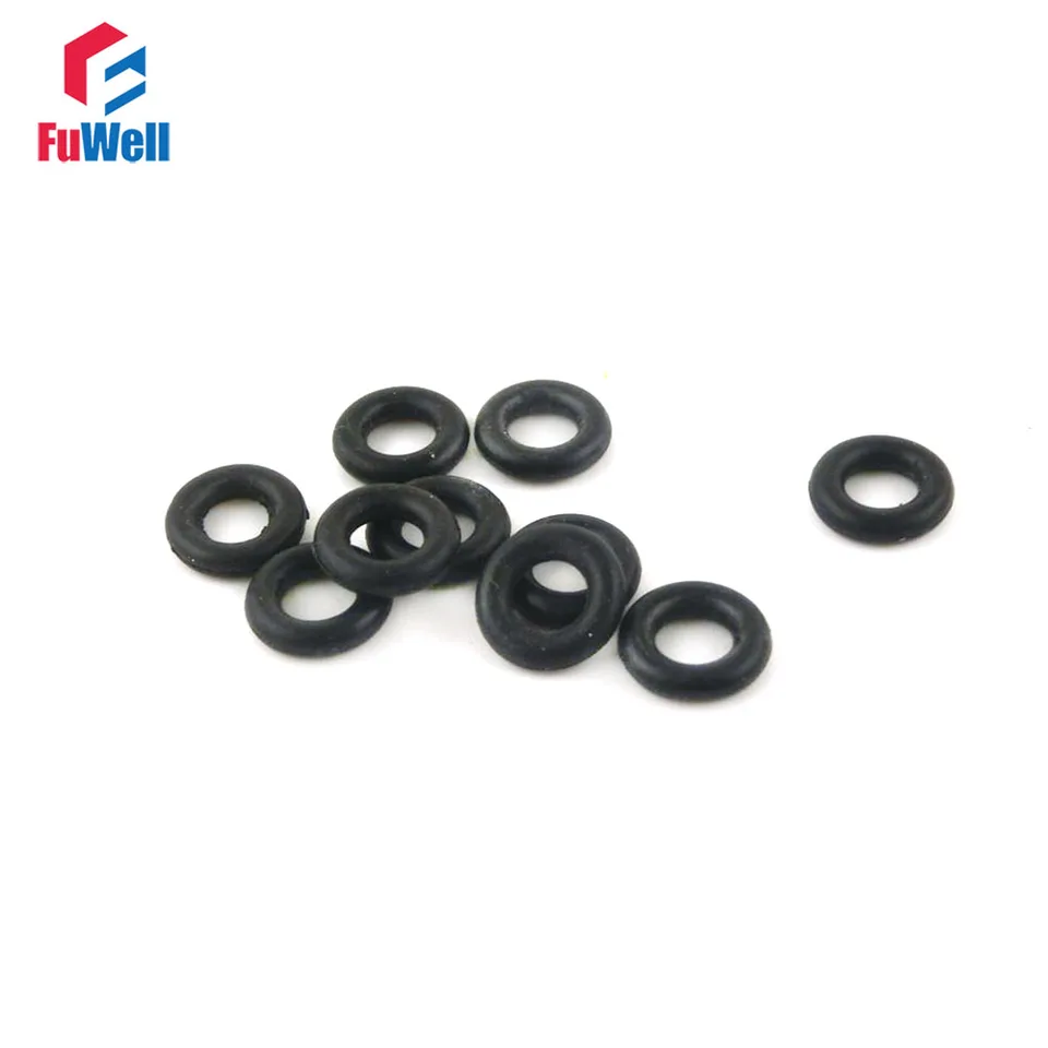 10pcs Heat Oil Resistant 1.9mm NBR Nitrile O-Ring Rubber Sealing Ring O