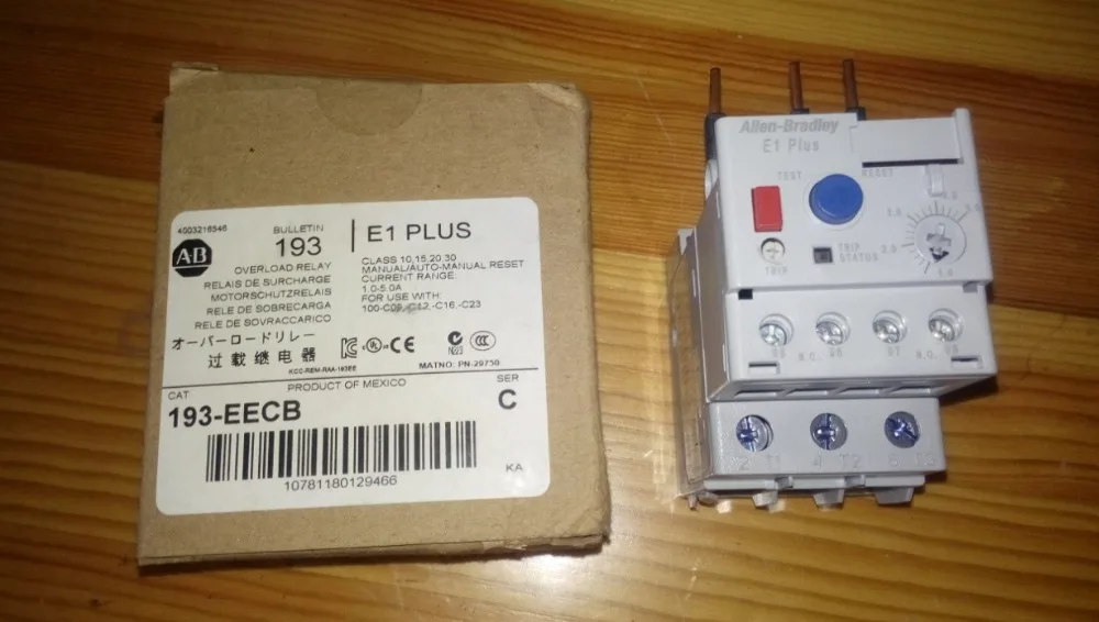 

New and original Relay 193EECB 1.0-5.0A