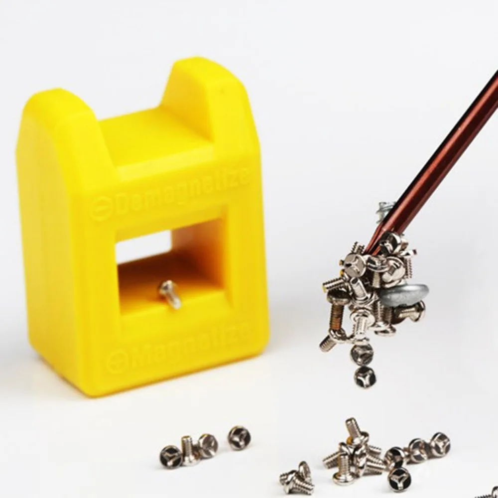 

1PC Quick Magnetizer Demagnetizer Mini Magnetic Pick Up Tool for Screwdriver Tips Screw Bit Magnetic Repair Tool