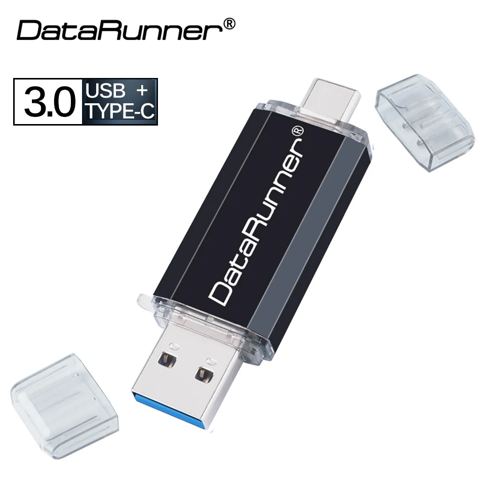 DataRunner USB флеш накопитель типа C OTG 32 Гб 64 128 ГБ 256 512 Флешка 2 в 1 Usb флешка 3 0 карта памяти|USB флэш-накопители| |