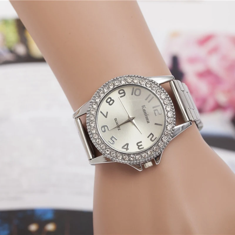 2017 European and American Lovers Alloy Diamond Studded Women Watches
