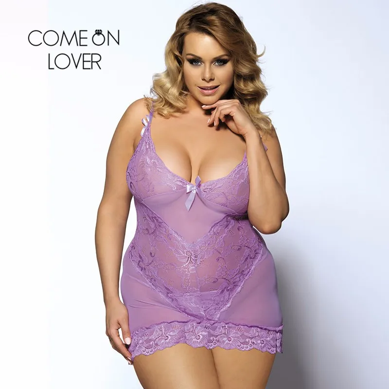 Comeonlover Ночная сорочка Bielizna Erotyczna размера плюс белье прозрачная эротическая