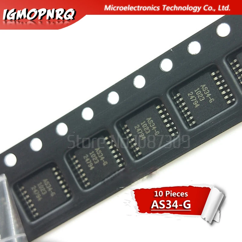 

10pcs New AS34-G AS34G AS34 TSSOP14 LCD chip