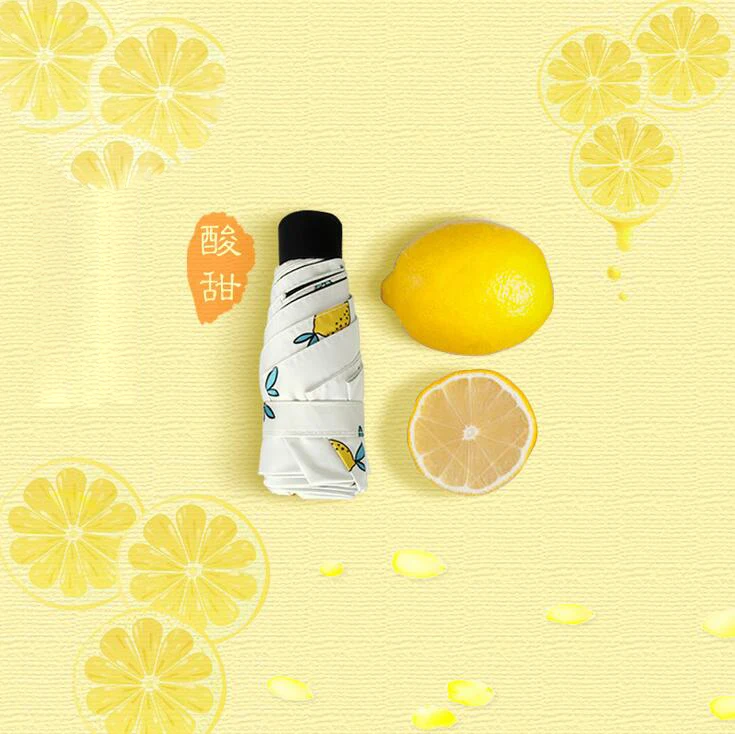 Female umbrella Super light parasol UV protection Folding dual purpose umbrella sunscreen black