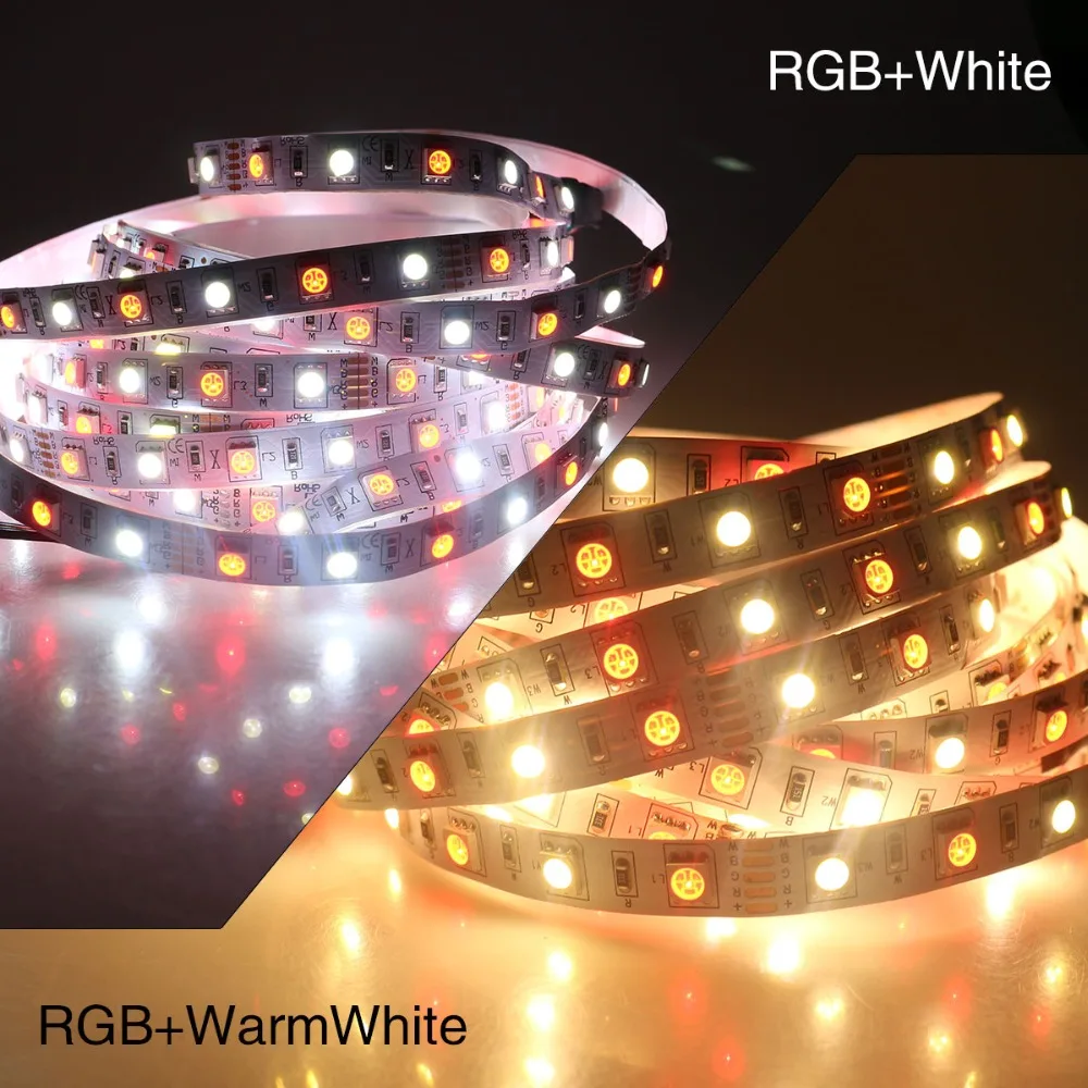 

1Roll / 5M LED Strip light RGB RGBW RGBWW 5050 SMD DC12V 60LEDs/M IP20 / IP65 Waterproof Ribbob LED Tape for Garden Kit lighting