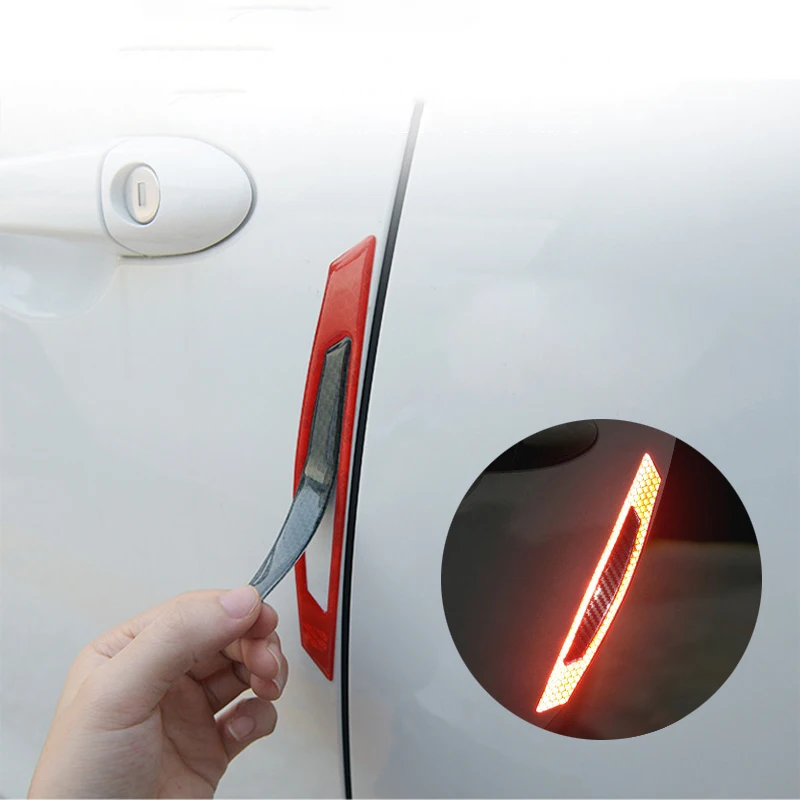 Car 5D Carbon Fiber Stickers Door Edges Decals Auto Reflective Strip Warning Styling Accessories Automobiles | Автомобили и