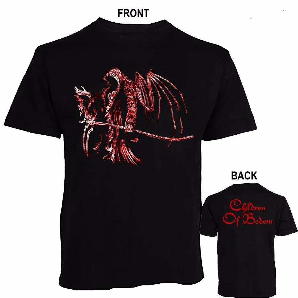 Дети Bodom-Финляндия Melodic Death Metal Band T_Shirt-Мужская Мода Рубашка с короткими рукавами