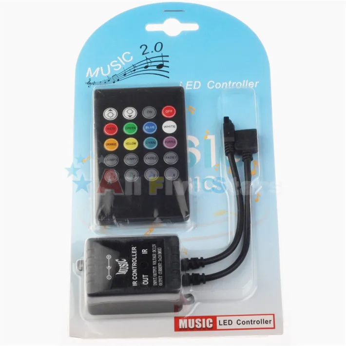 

24 Key Music LED Controller Common Anode 72W 12V RGB LED Strip Light Controller FREE SHIPPING