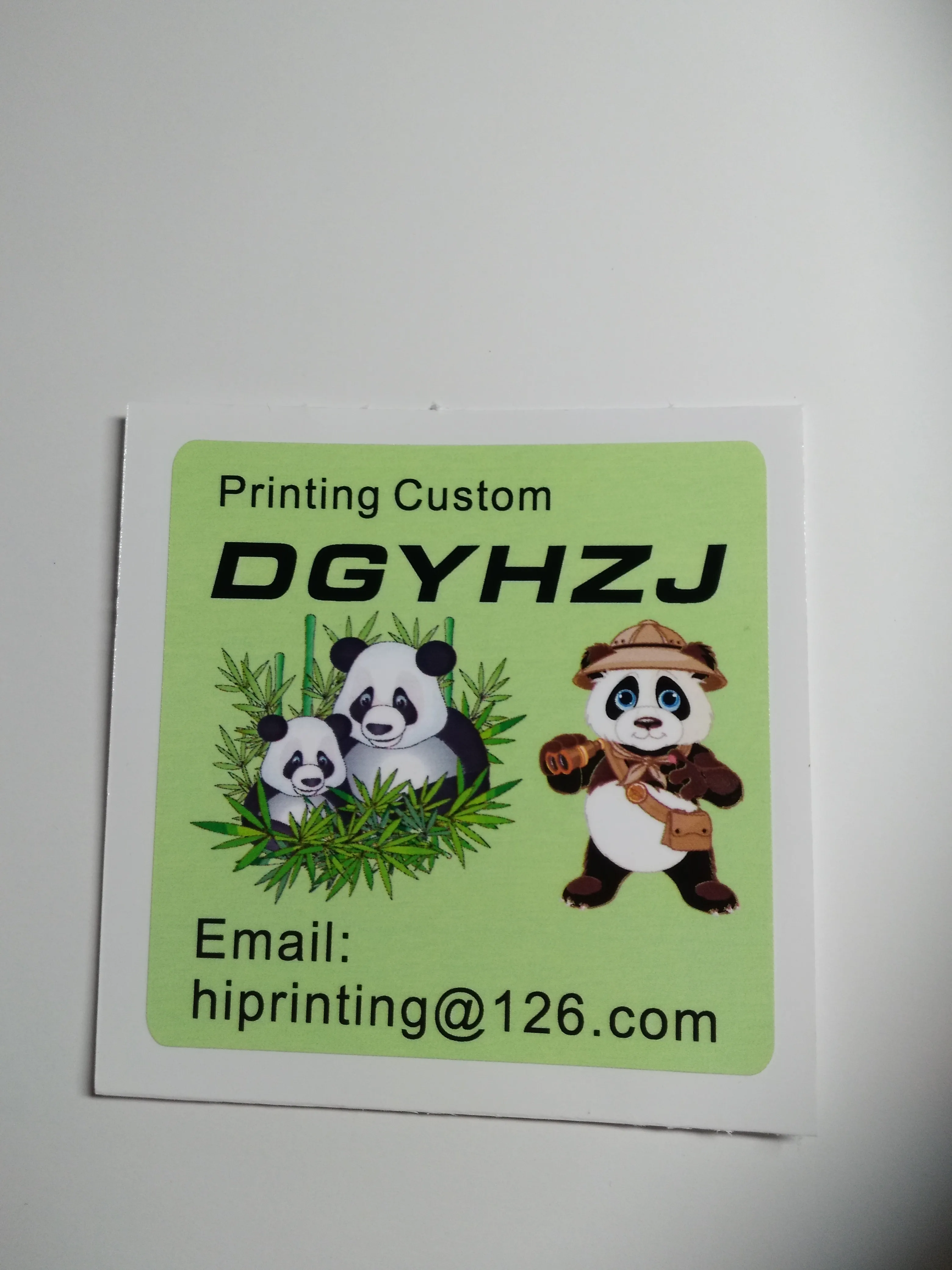 

22x7.8cm glossy paper sticker rectangle label