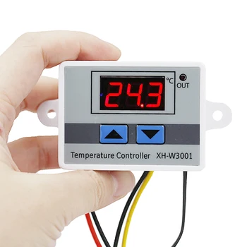 

W3001 Temperature Controller Digital LED Temperature Controller Thermometer Thermo Controller Switch Probe 220V 45%OFF