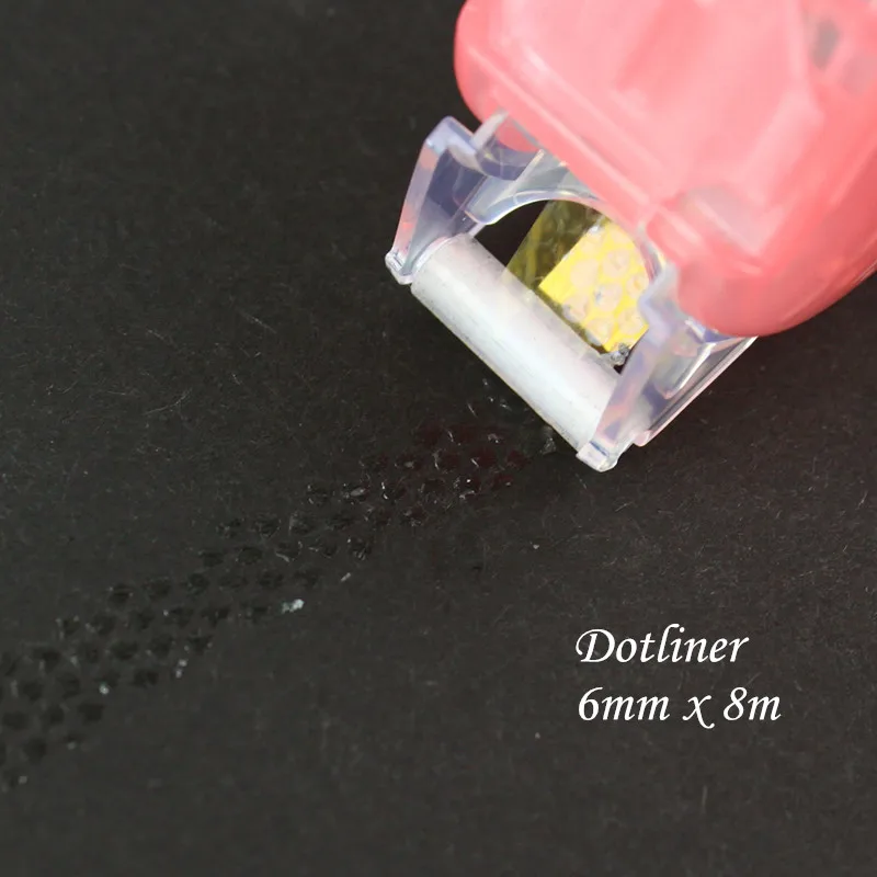 2 pcs/lot Tape Glue Dot Liner, Adhesive Dots Dispenser Permanent , Refillable dot glue pen