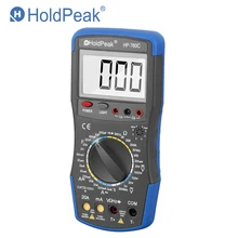 Тестер мультиметр цифровой Holdpeak HP-760C 1000 В и 20 ампер цифровой мультиметр с частотой индуктивности тест и сумка