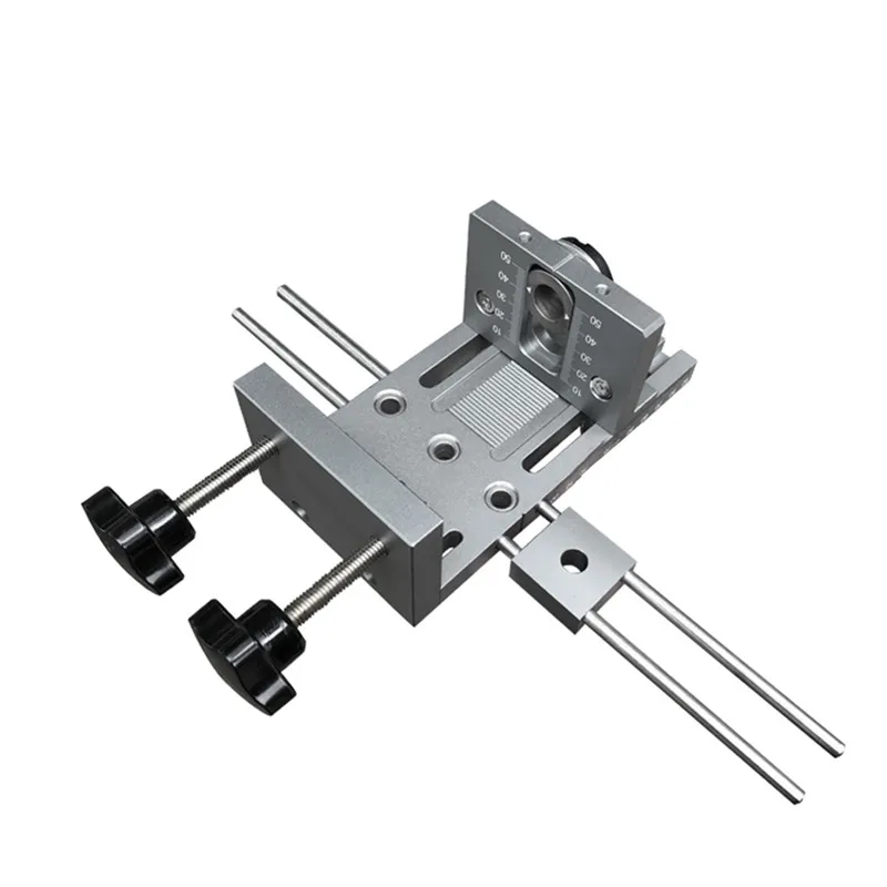 3 in 1 Drill Punch Locator Cabinet Hardware Jig Drill Guide Furniture Woodworking Joinery Drilling Dowelling Hole Saw Adjustable (9)