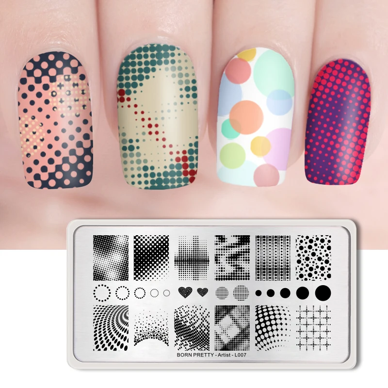 

BORN PRETTY 12x6cm 16 Designs Flower Cartoon DIY Polish Stamping Art Stamp Templates Manicure Nail Stencils Transfer Tool